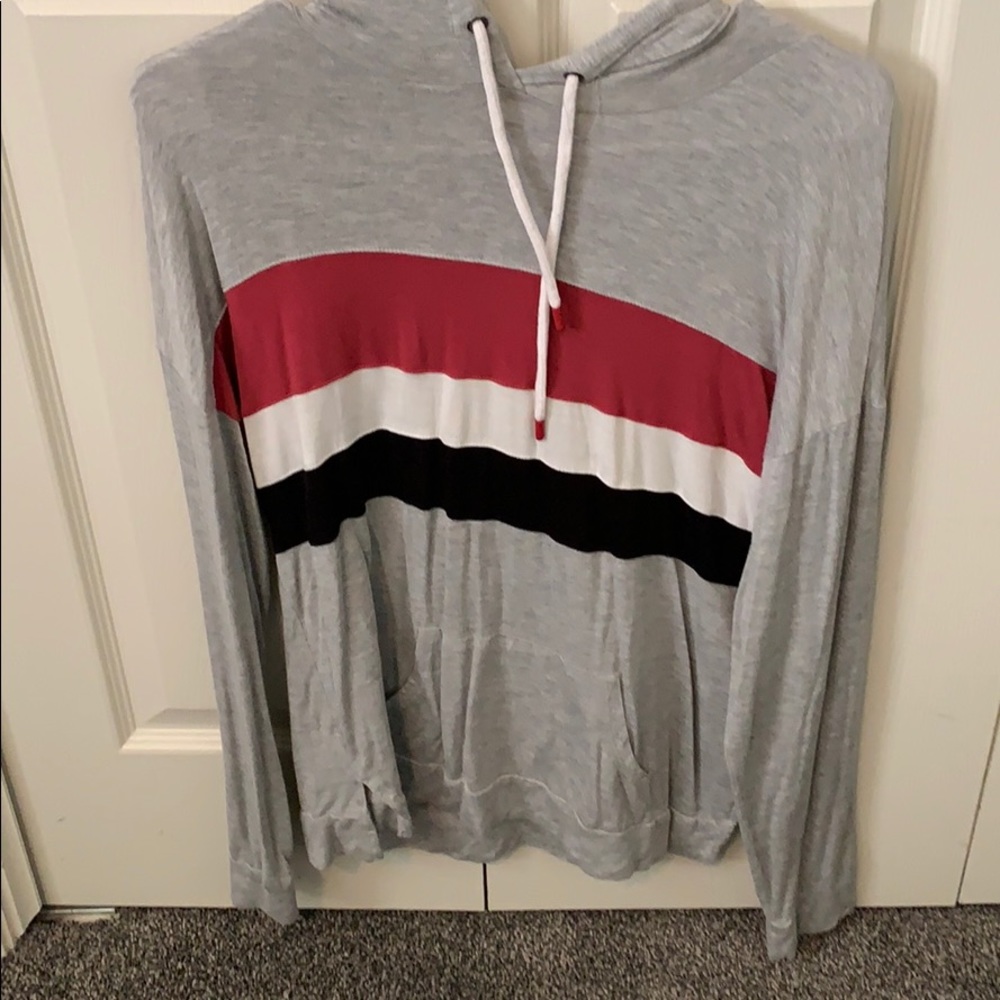 Lose fitting Pink Rose Hoodie